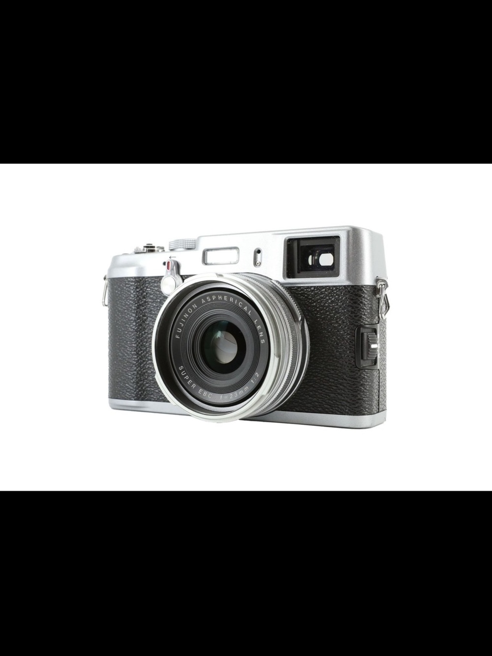 Fujifilm x100 Black and Silver Retro-Style Compact Camera Body with Lens